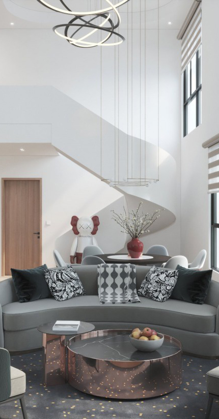 THIẾT KẾ NỘI THẤT CĂN HỘ DUPLEX ĐƠN GIẢN